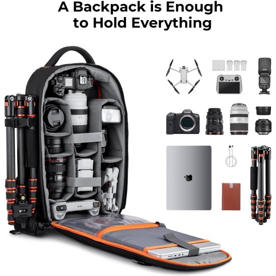 K&F Concept Backpack 18L Nature Wander 05 (Black)